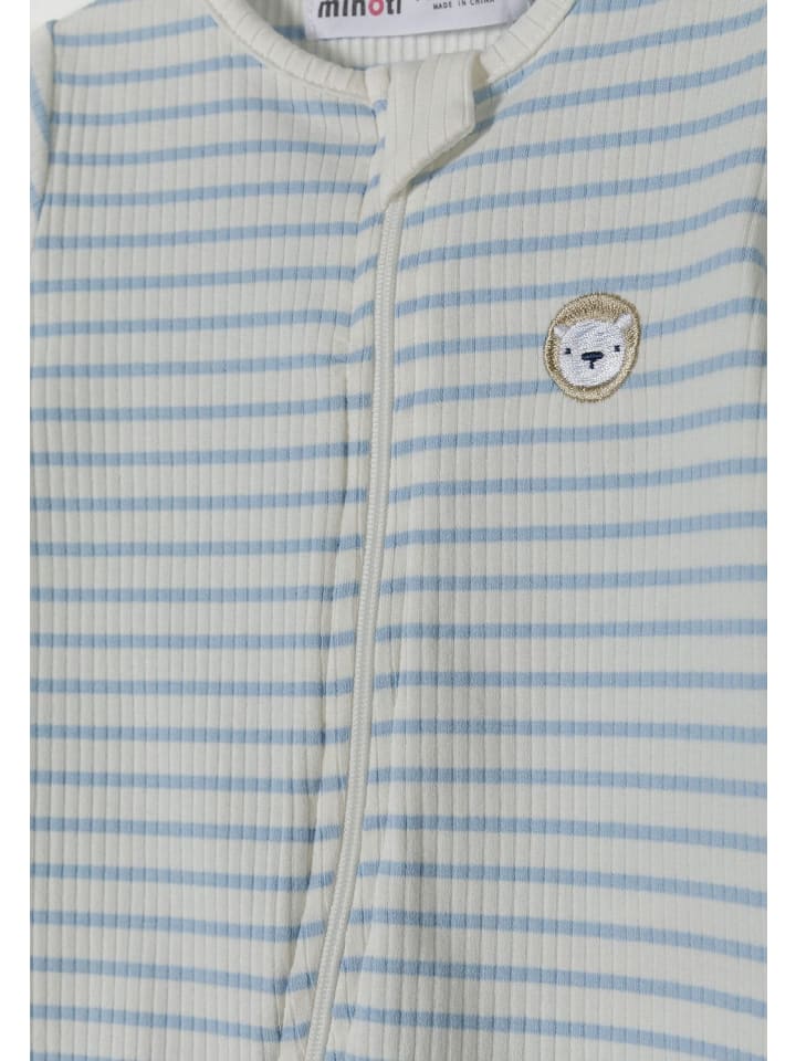 Minoti 3er. Set: Strampler 21babyrib2 in hellblau günstig kaufen 50