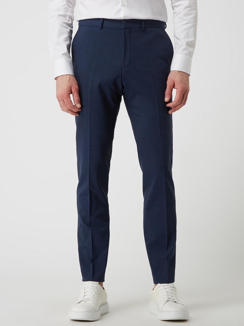 Anzughose mit Stretch-Anteil in royalblau