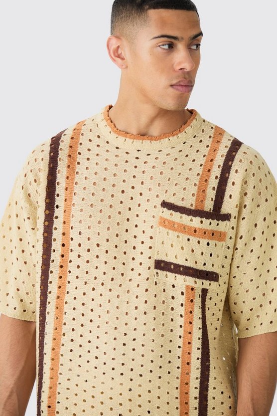Oversize T-Shirt und Shorts mit Naht-Detail