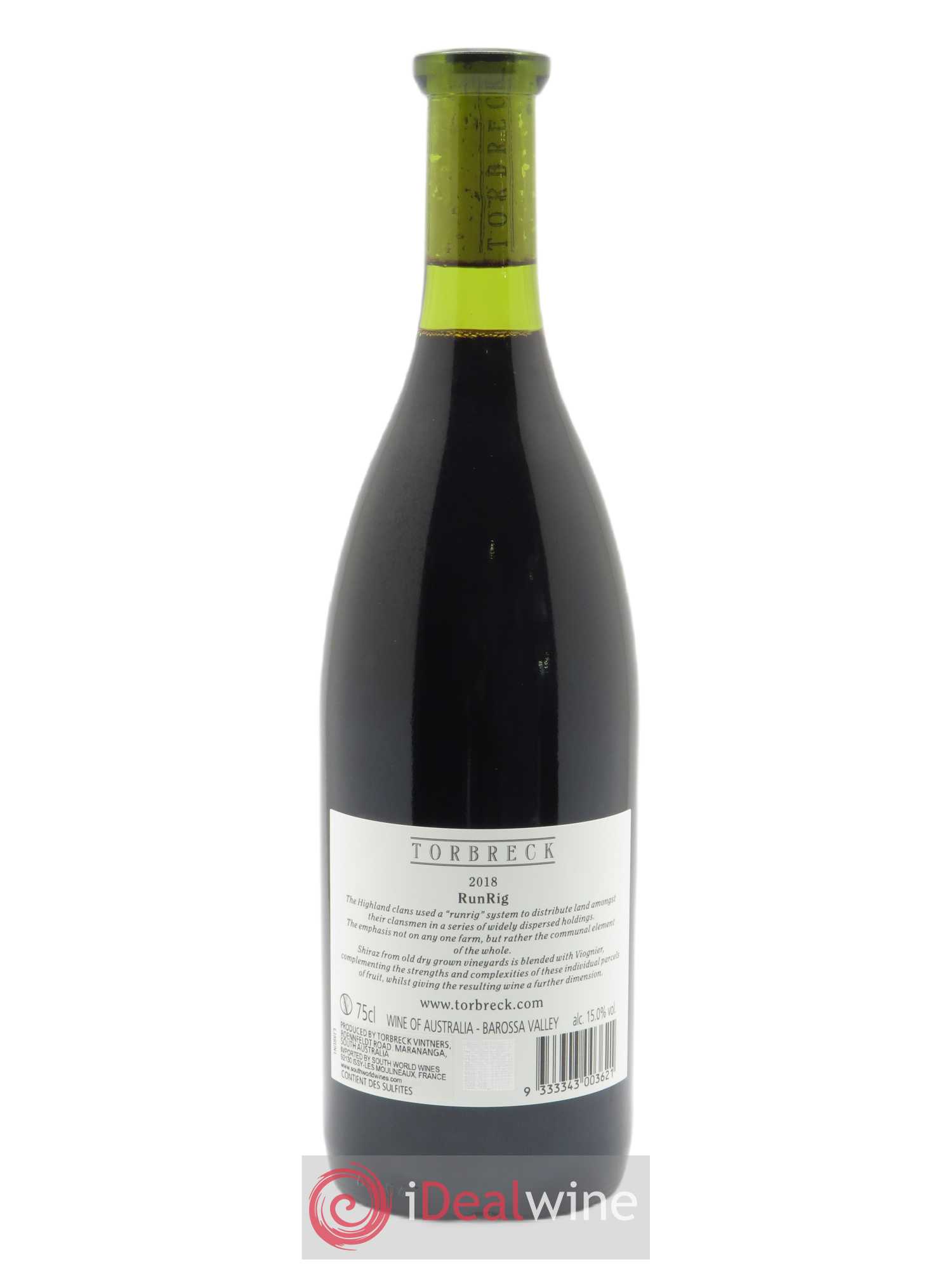 Barossa Valley Torbreck Runrig  2018 - Lot de 1 Bouteille