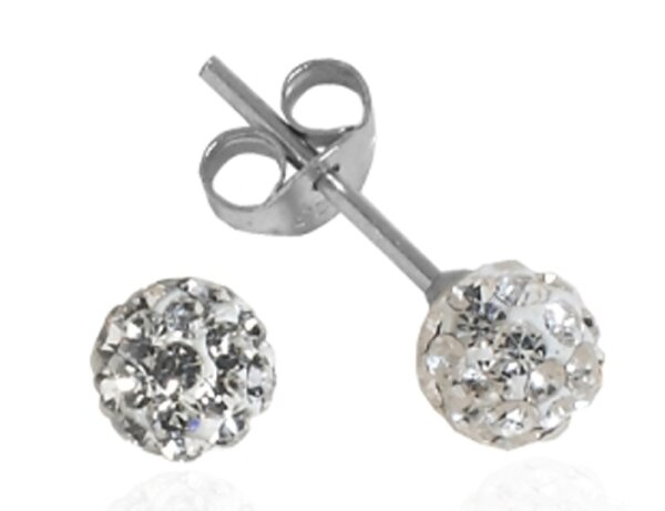 Impala Kugel 5 mm crystal Ohrstecker