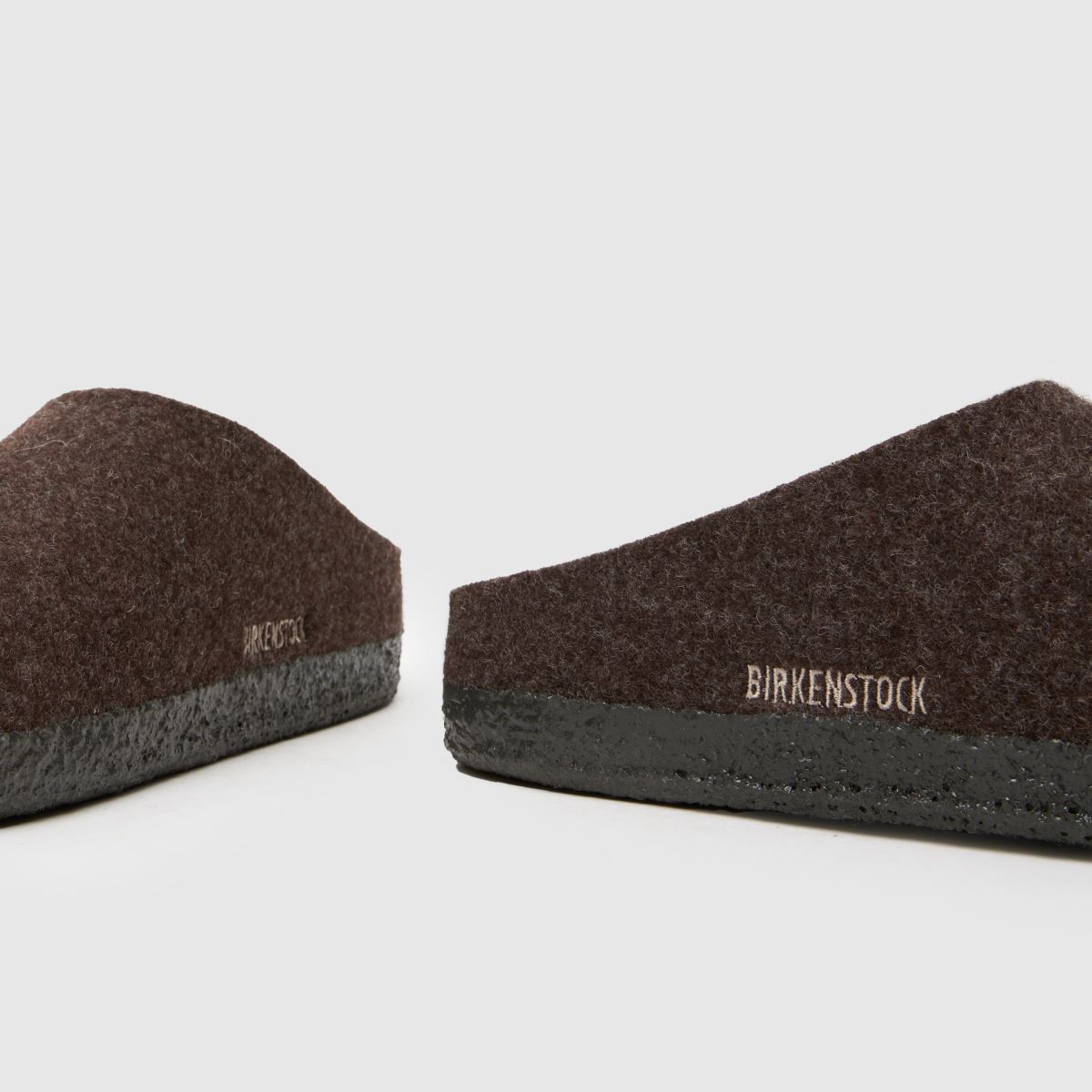 BIRKENSTOCK – Zermatt – Bruna tofflor i fårskinn