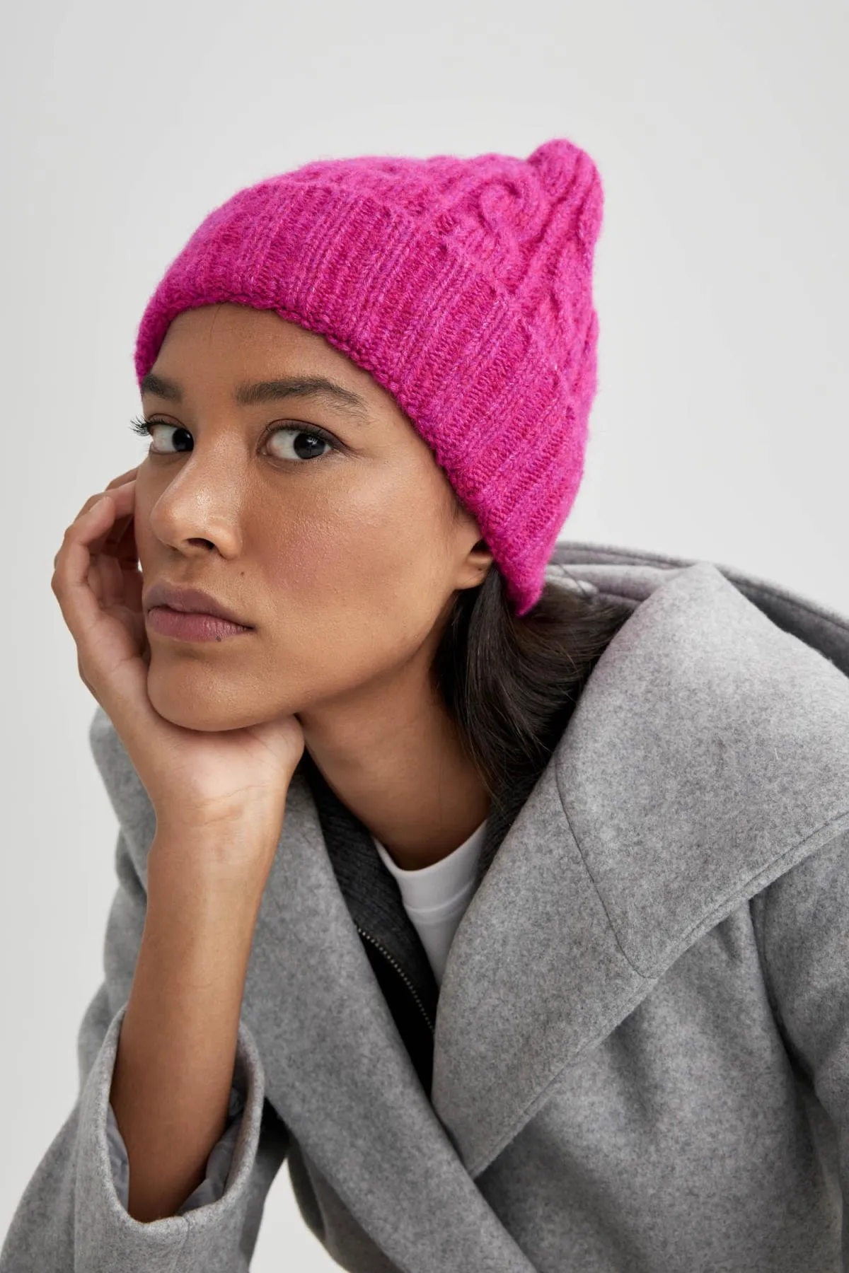 DeFacto  Mütze - Rosa - Unifarben