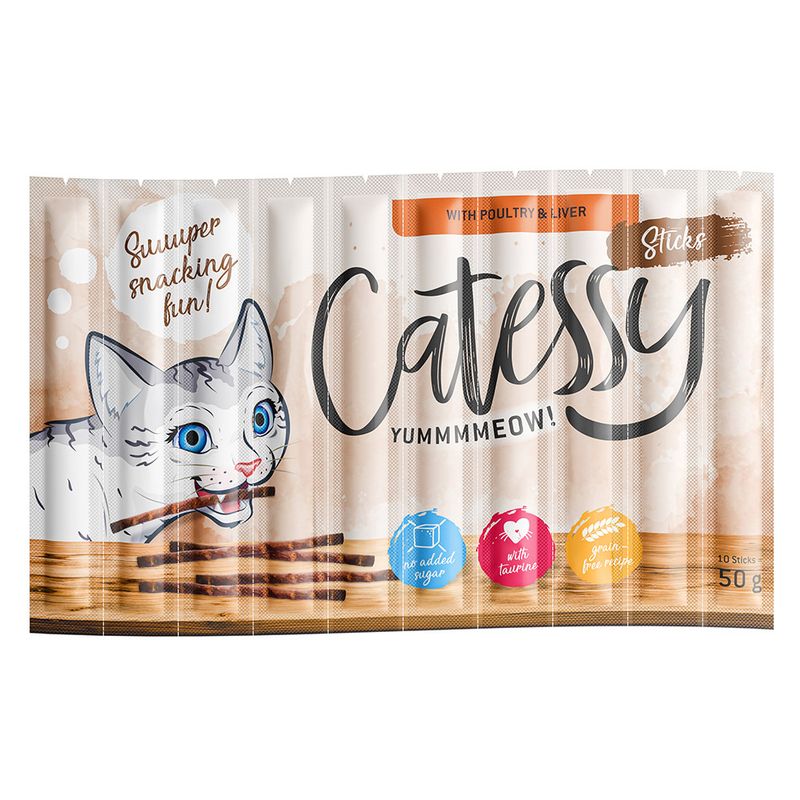 Sparpaket Catessy Sticks 50 x 5 g zu TOP-Preisen