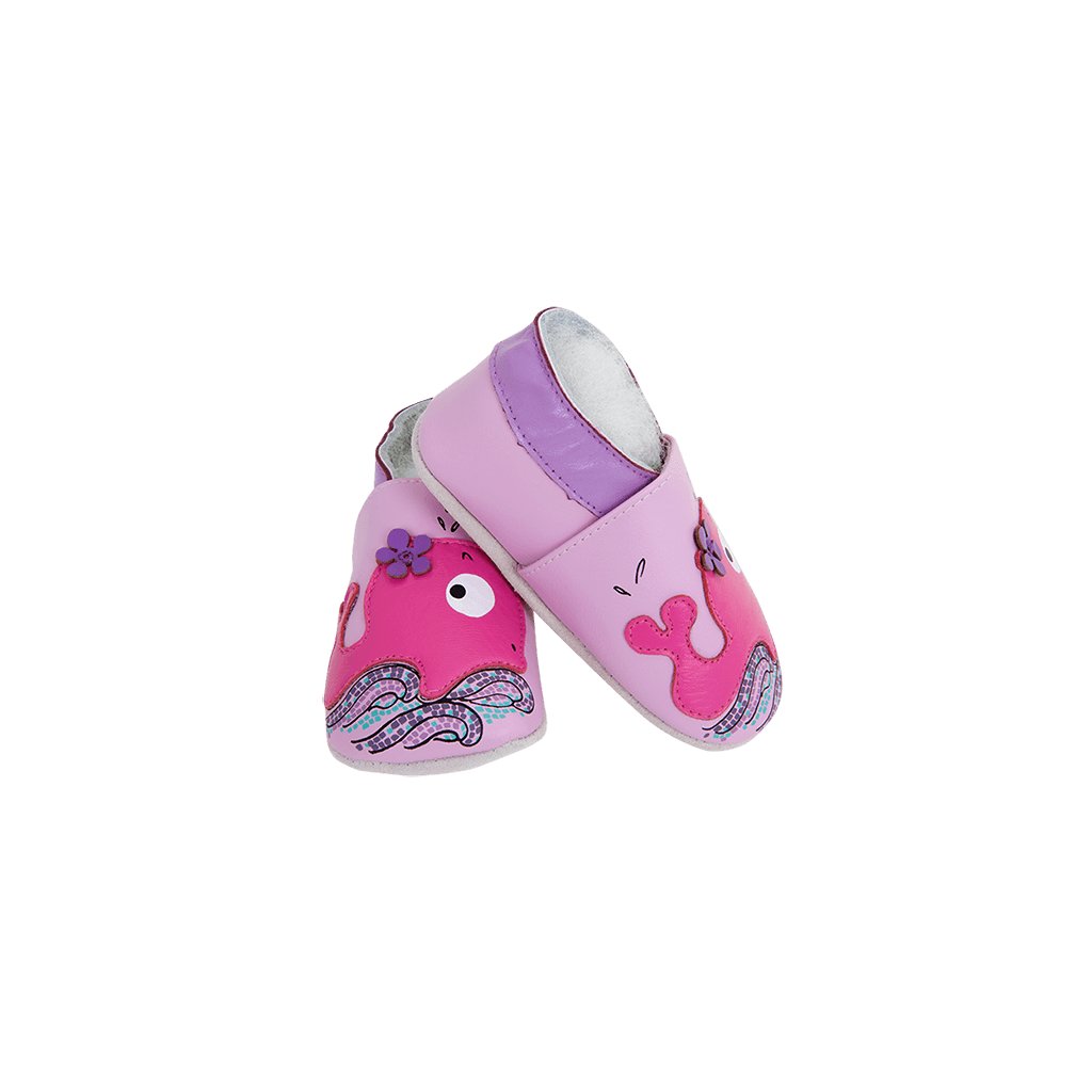 Lait et Miel Baleine Sportive Krabbelschuhe mit Wal