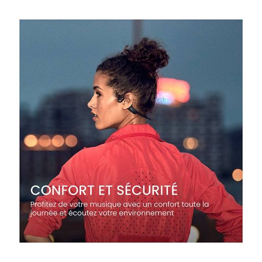 Căști Bluetooth SHOKZ OPENRUN negre