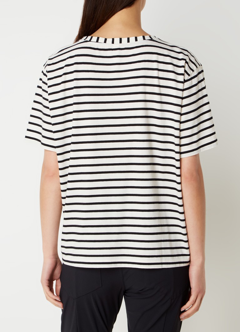 10DAYS T-shirt with stripe print