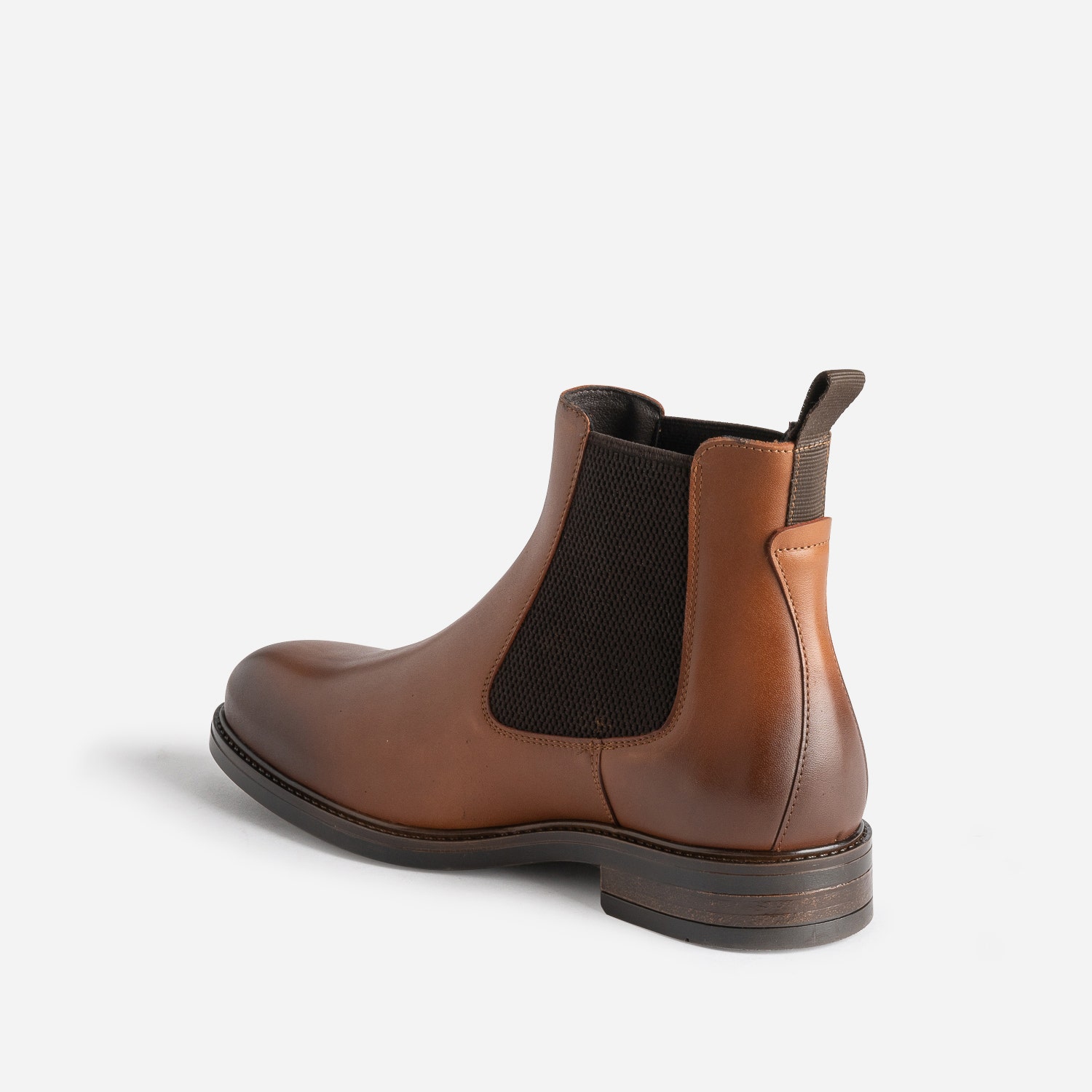 Chelsea boots cognac en cuir