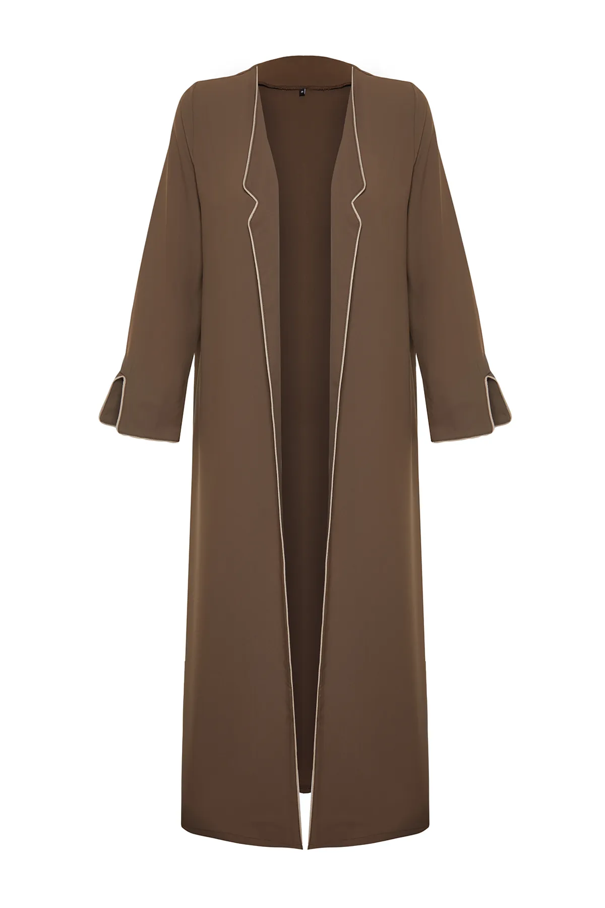Trendyol Modest  Lange gewebte Aerobin-Kappe mit geräucherten Paspeln & Ferace & Abaya TCTSS24KF00012