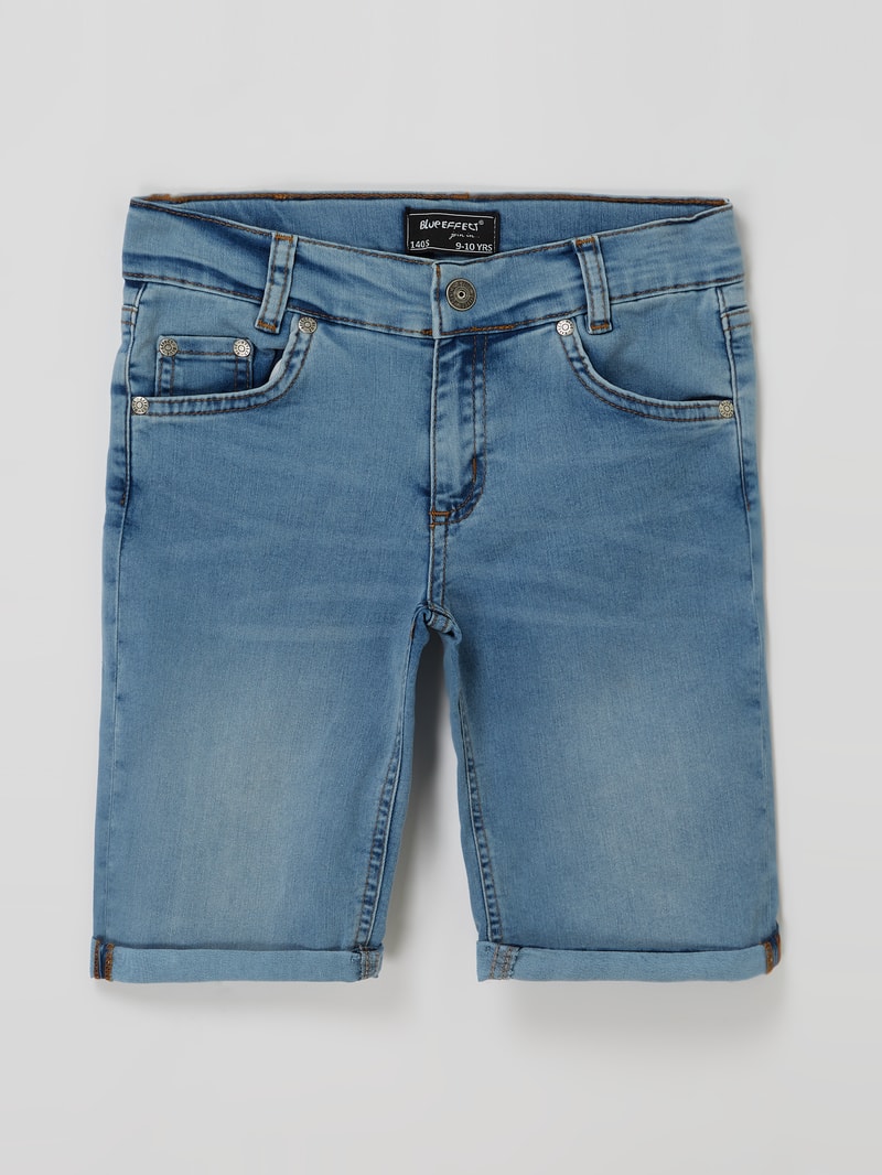 Jeansshorts mit Stretch-Anteil in hellblau