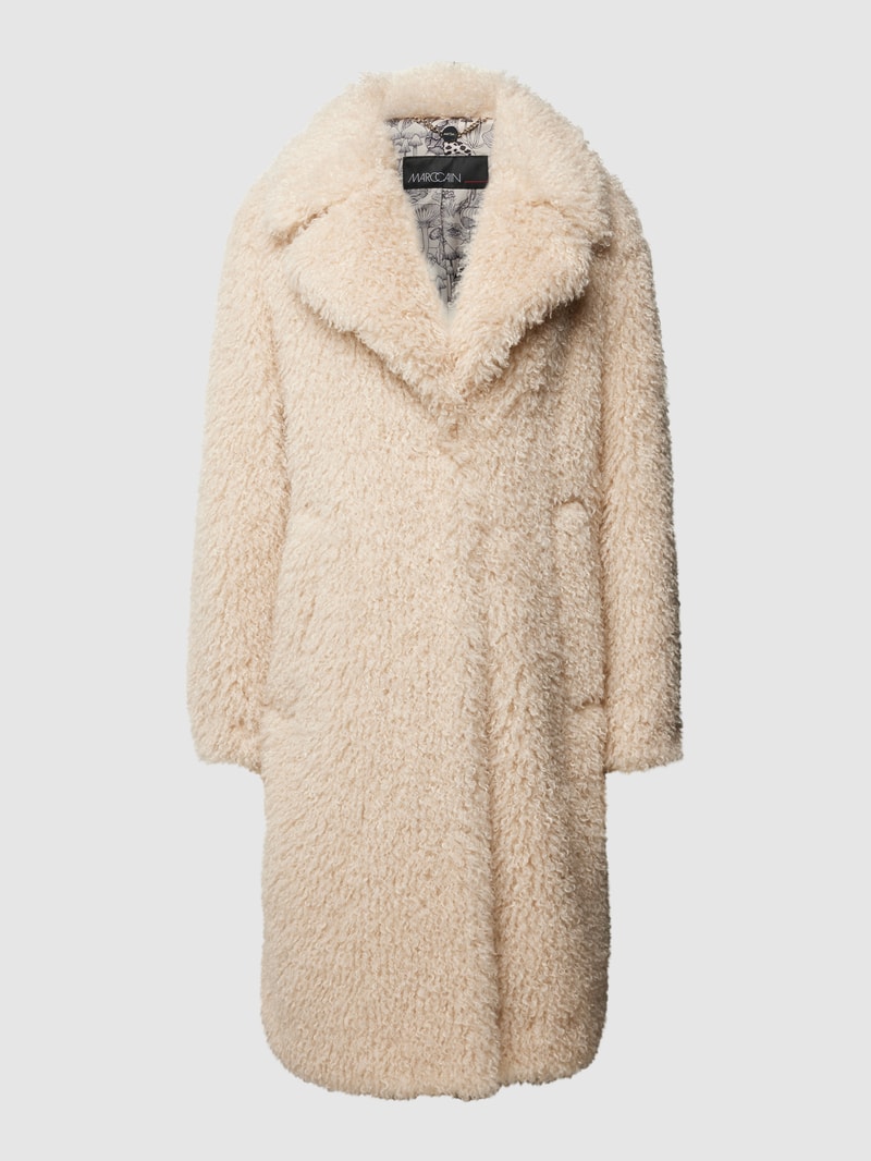 Mantel mit Reverskragen in offwhite