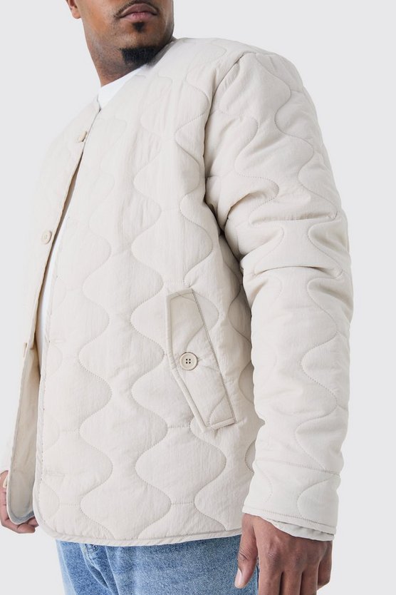 Plus gesteppte Jacke