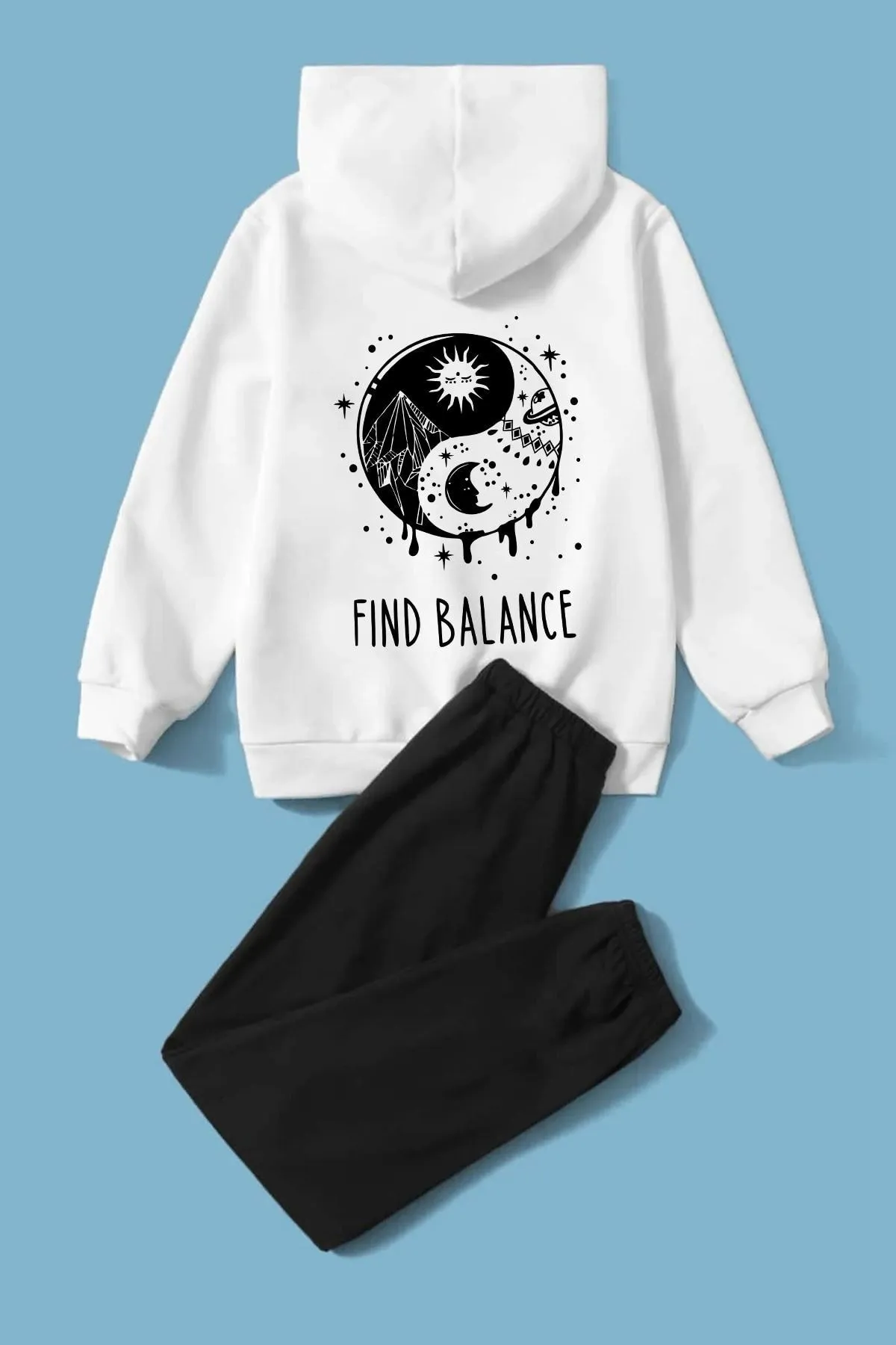 uyguntarz  Yin & Yang-Trainingsanzug für Kinder