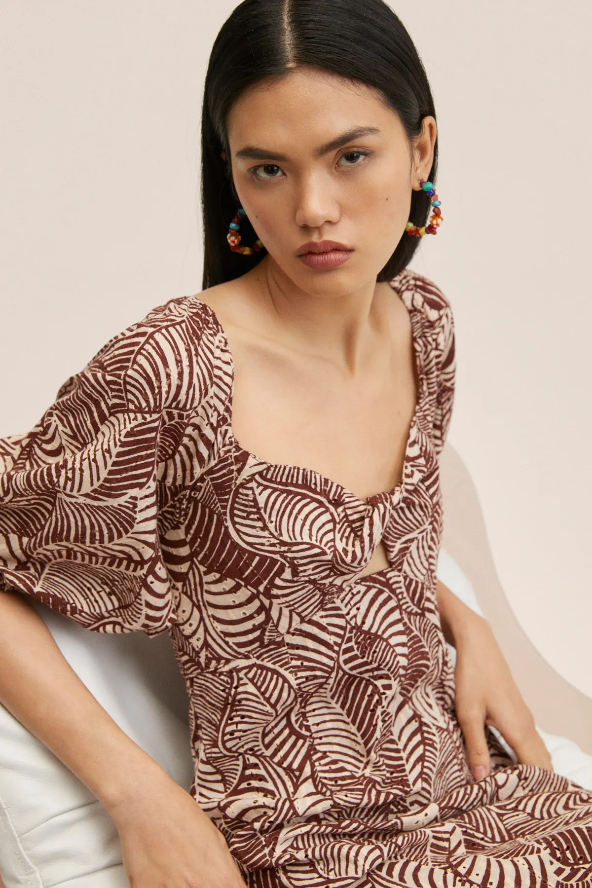 MANGO  27047122 Damen/Mädchen Braun