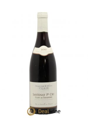 Santenay 1er Cru Clos Tavannes Françoise et Denis Clair (Domaine)  2010 - Lot de 1 Bouteille
