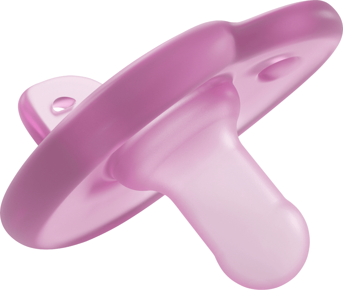 Schnuller Soothie Silikon, rosa/pink, 0-6 Monate, 2 St