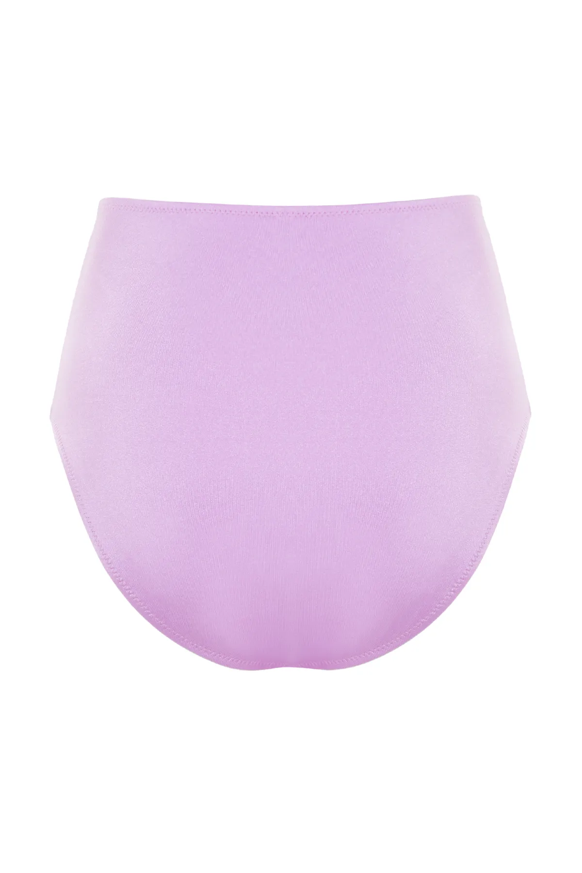 Trendyol Collection  Lila drapierte Hipster-Bikinihose mit hoher Taille TBESS21BA0178