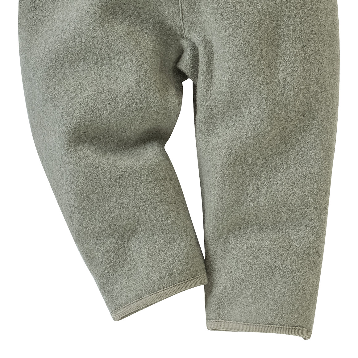 Baby Wollwalk-Latzhose mit Umschlagbündchen