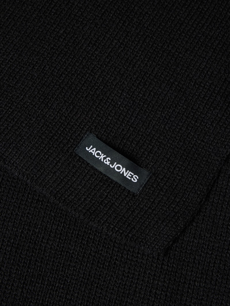 Schal mit Label-Detail Modell 'DNA' in schwarz