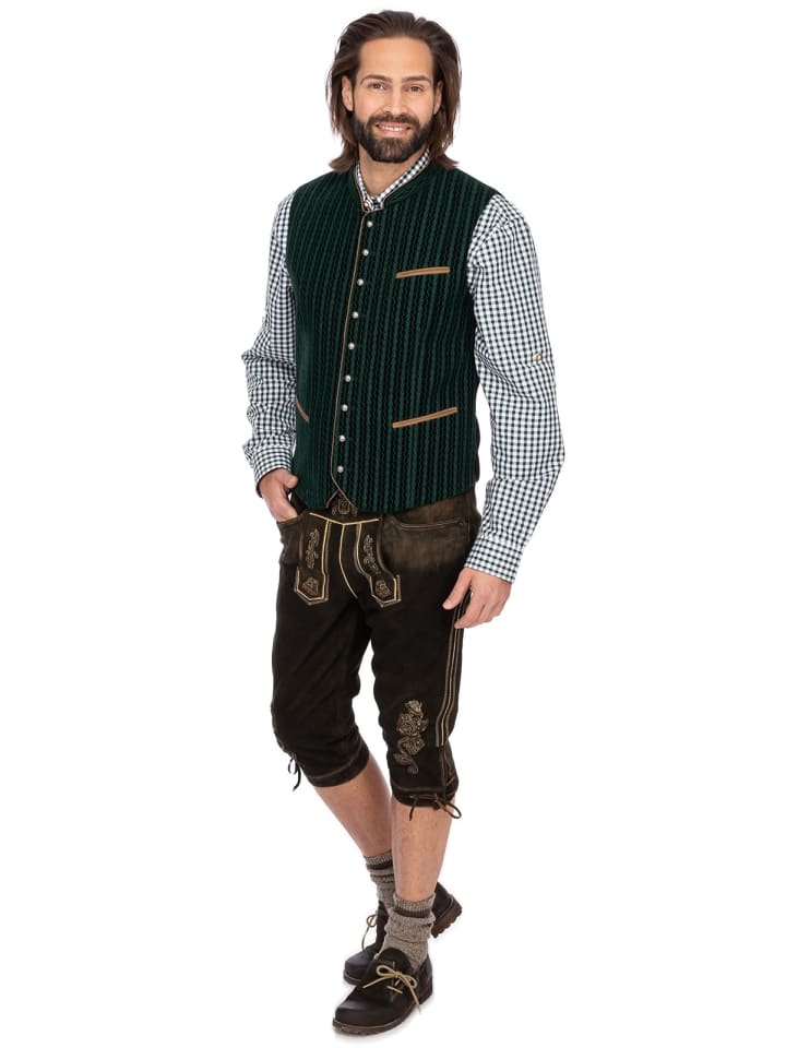 MADDOX Samtweste EDGAR in dunkelgrün günstig kaufen
