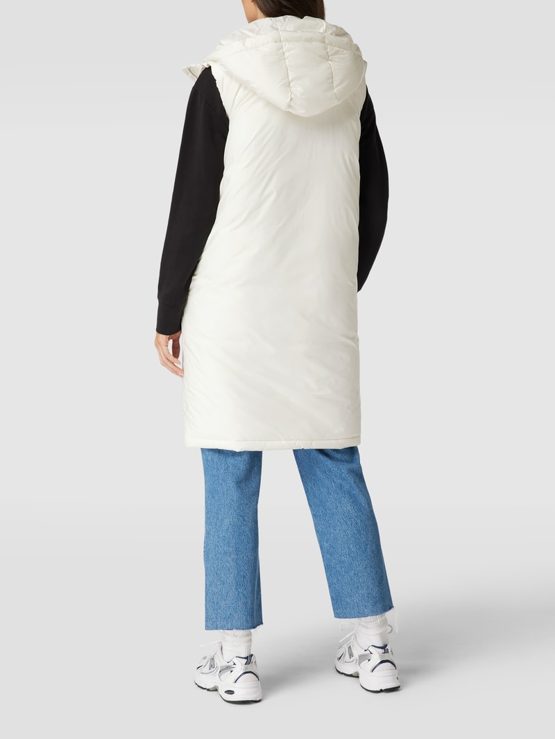 Weste mit Eingrifftaschen Modell 'PUFFER VEST' in offwhite