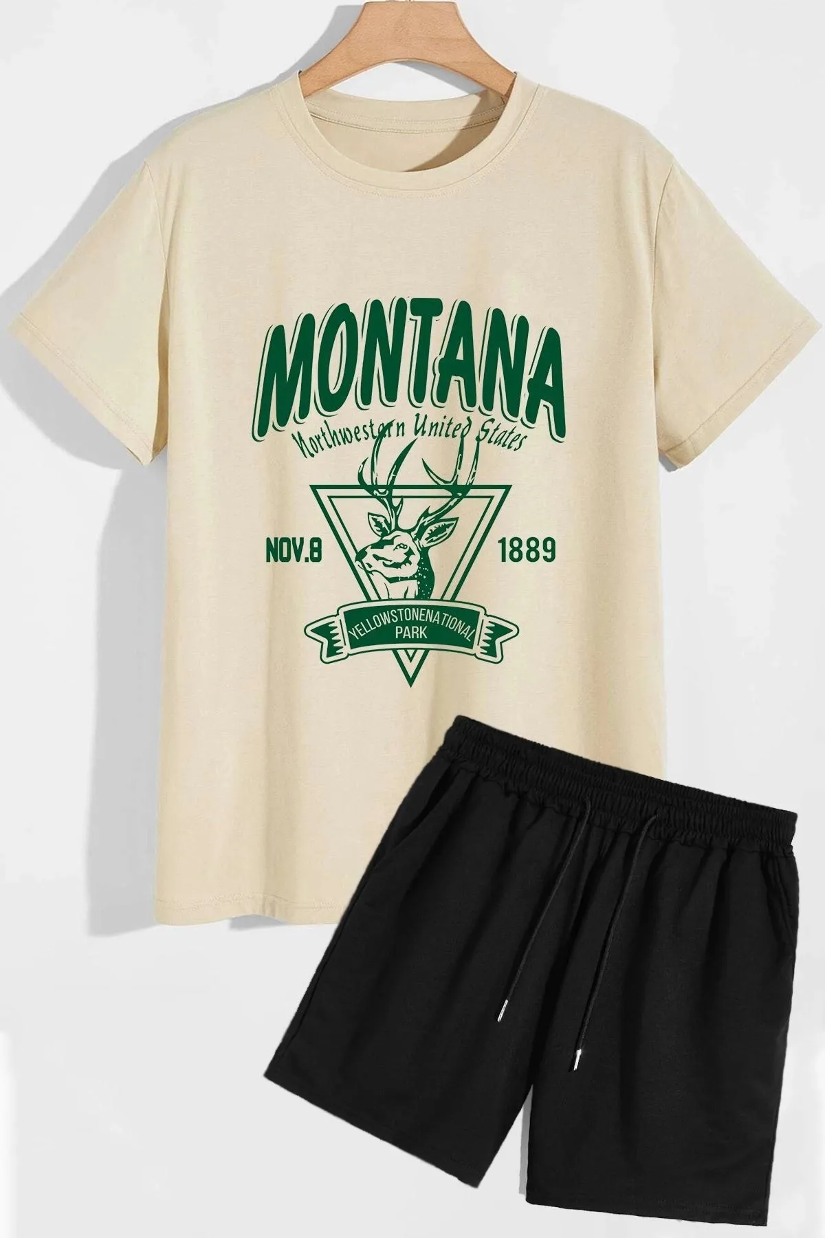 trendypassion  Montana Shorts T-Shirt-Trainingsanzug-Set