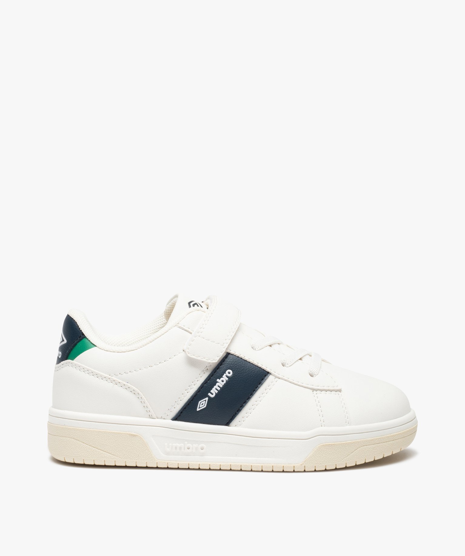 Baskets Garçon à lacets élastiques et scratch – Umbro N... blanc | GEMO