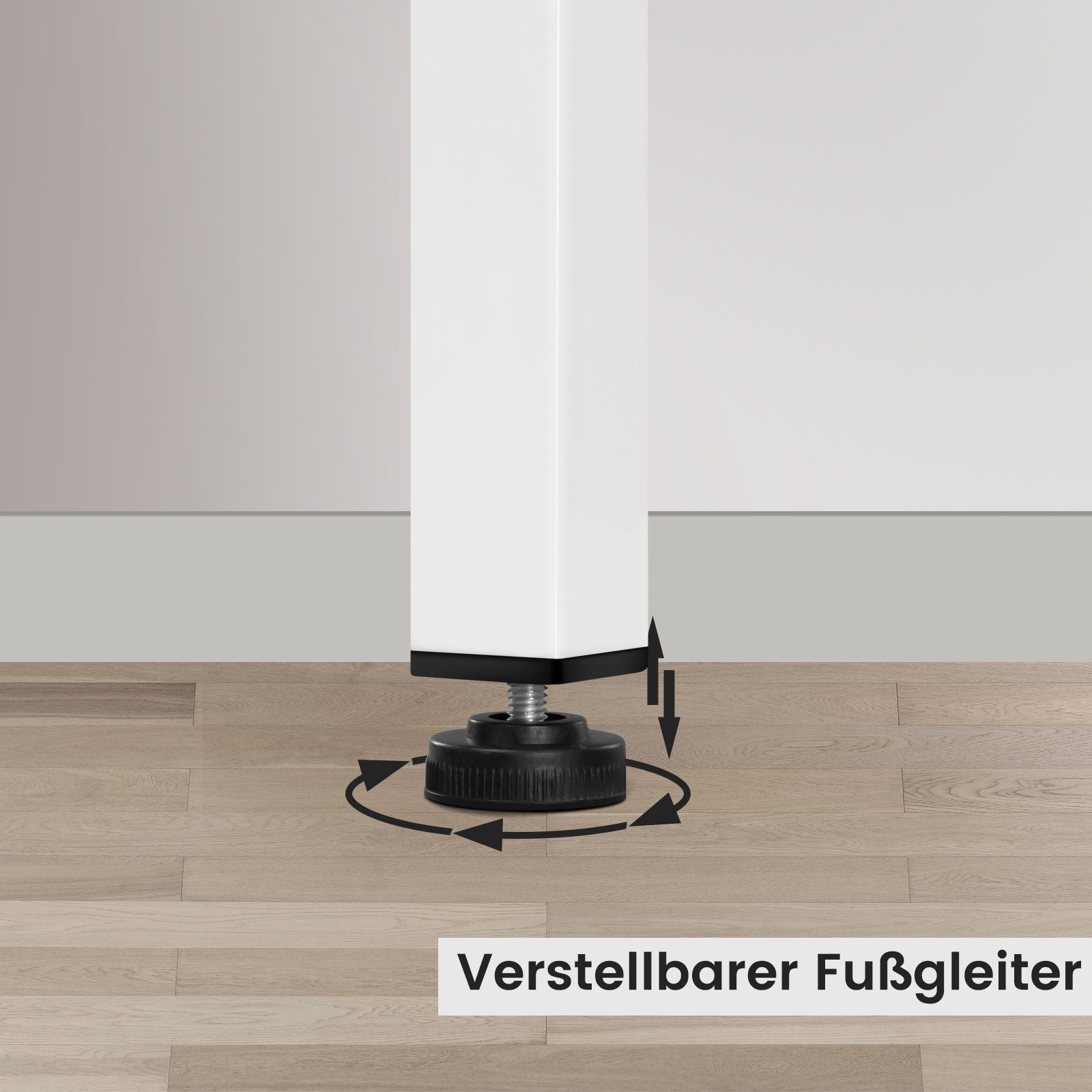 EUGAD Bartisch (1-St), Stehtisch quadratisch, Industrial, 60x60x92 cm