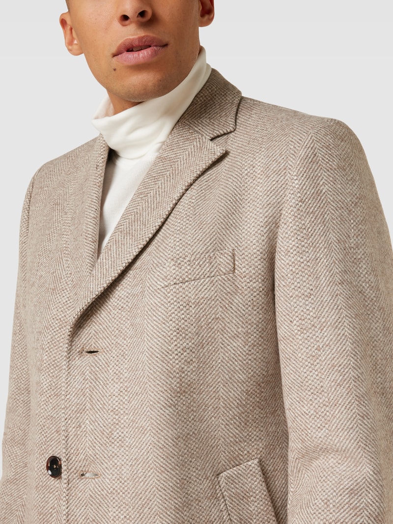 Mantel mit Strukturmuster Modell 'Rossford' in beige