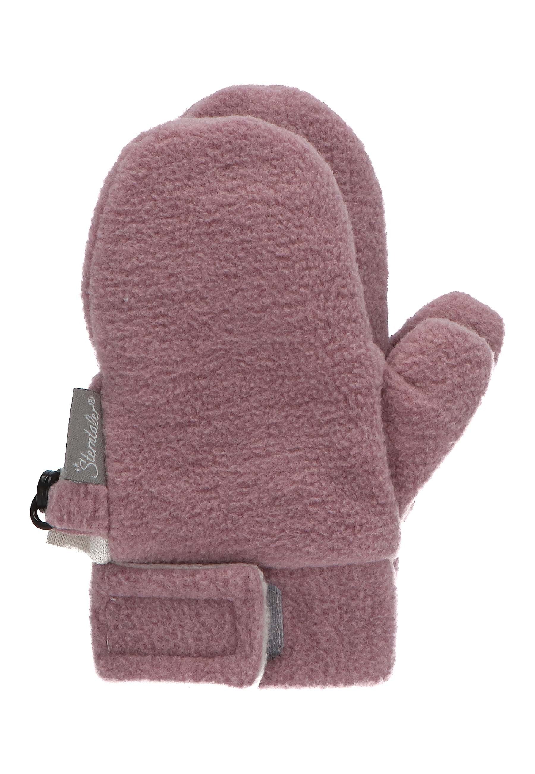 Fäustlinge mit Daumen, Microfleece melange (recycelt)