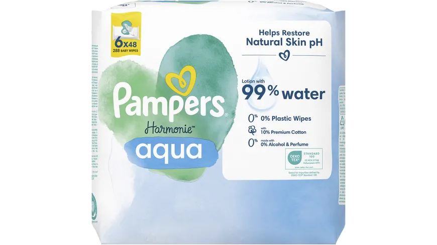 Pampers Feuchttücher Aqua 6x48 288ST