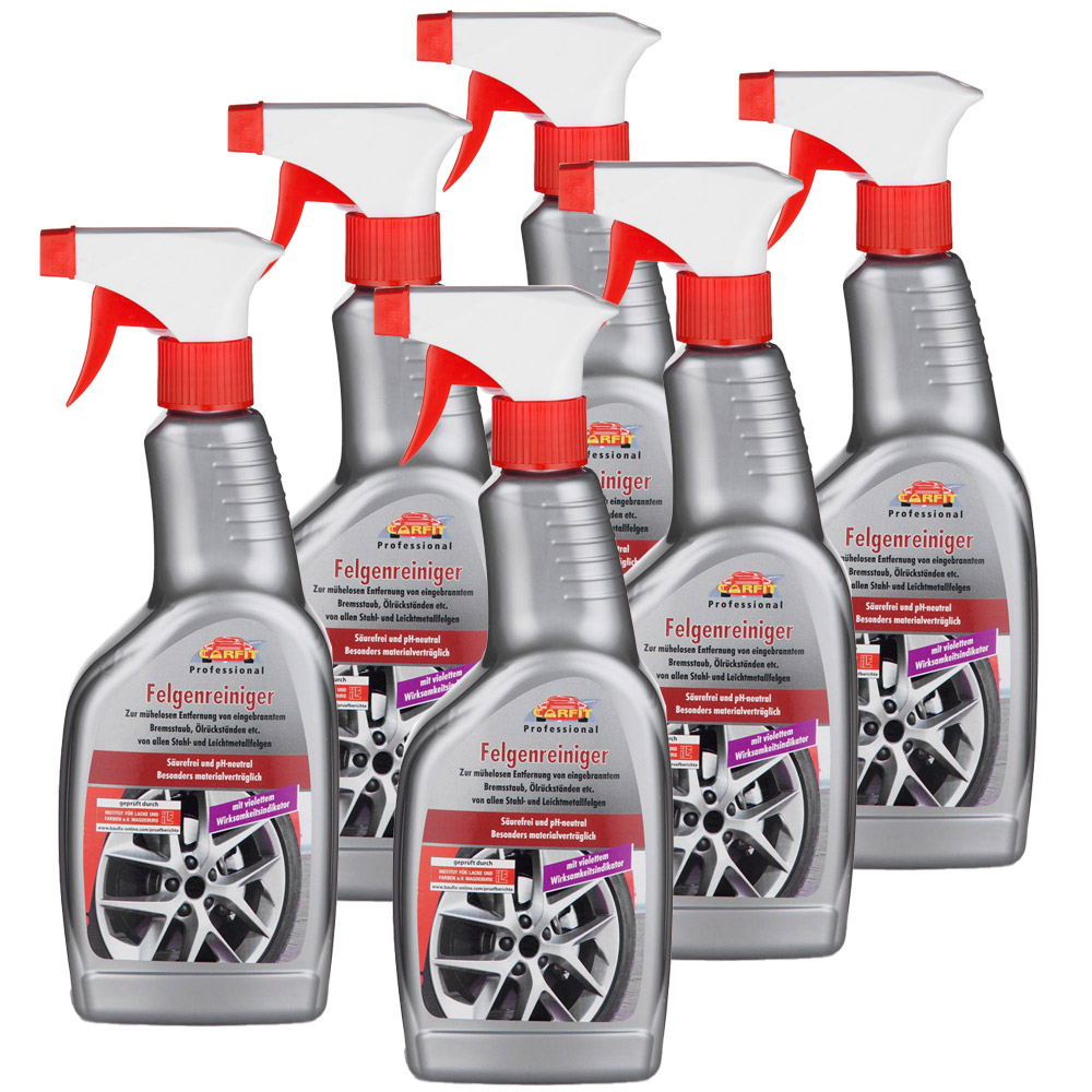 Carfit Professional Felgenreiniger 6er-Set