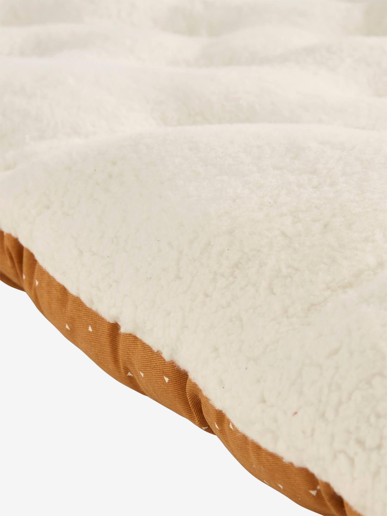 Matelas de sol bi matière PETIT NOMADE ecru / caramel