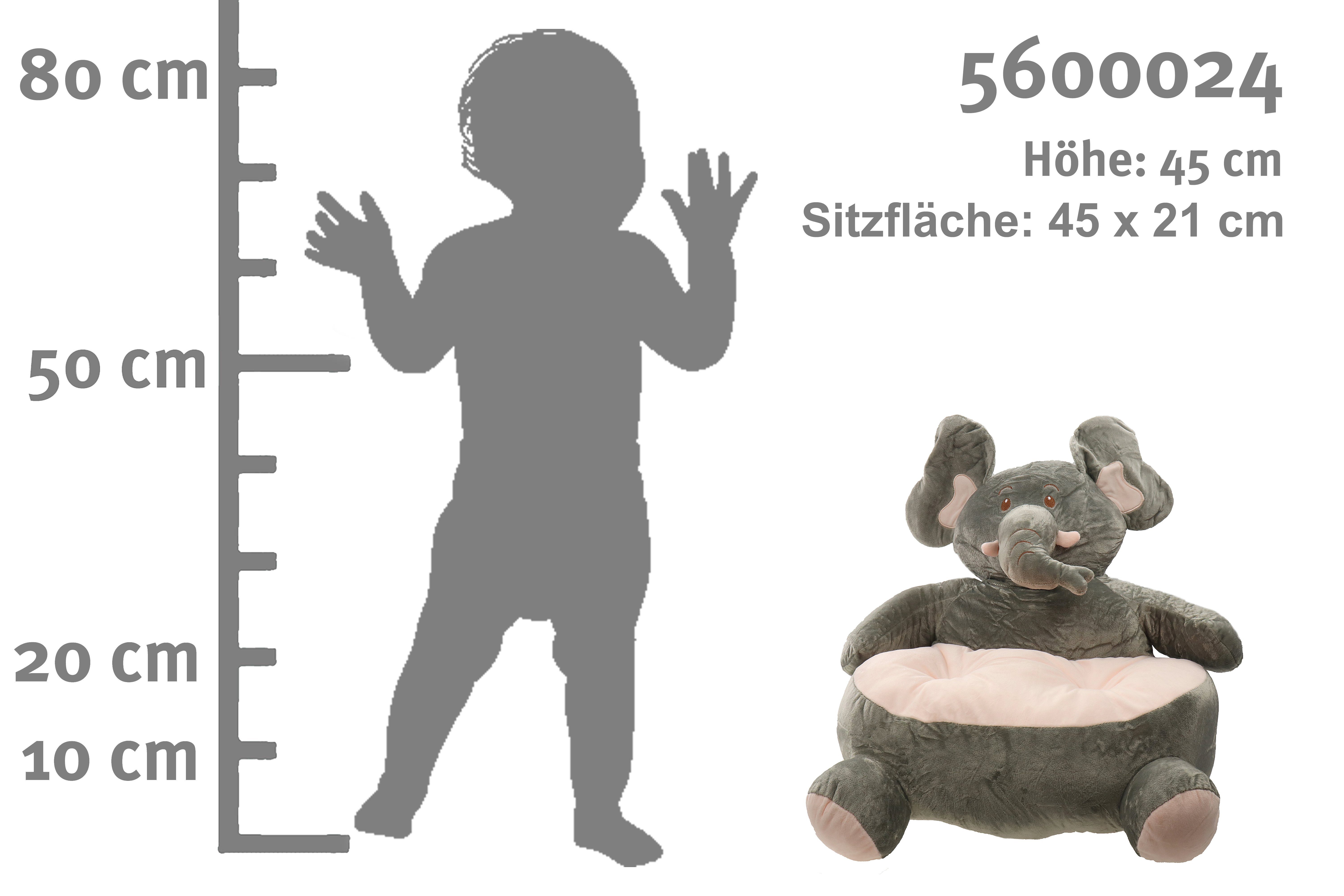 ELLUG Gartensessel Sessel/Stuhl/Sofa für Kinder, Tiere, weicher Plüschbezug 50*50*45cm