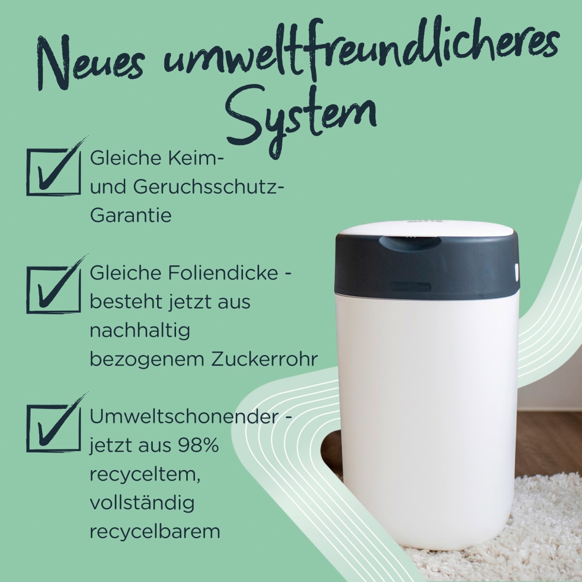 Nachfüllkassetten für Windeleimer Twist & Click und Sangenic Tec, 12 St