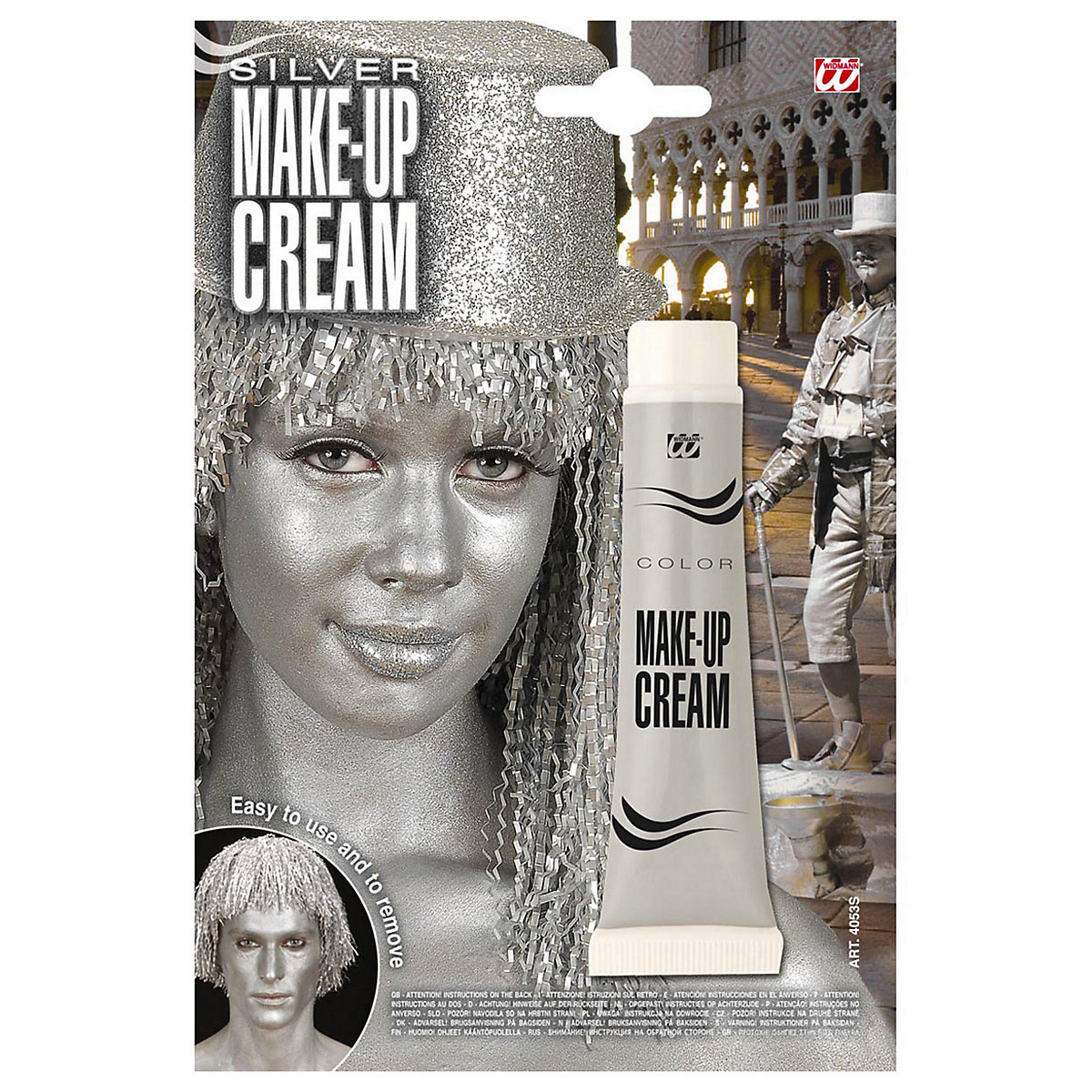 Make-up Tube silber