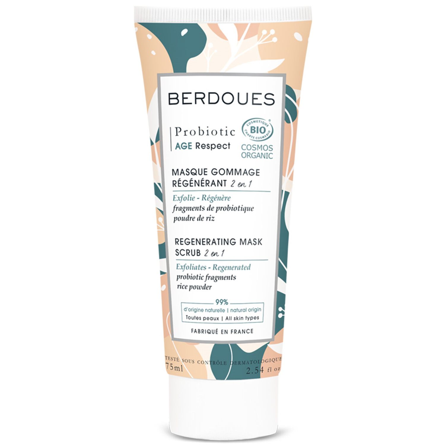 Berdoues Soin Probiotic Gommage Masque Régénérant 75 ml