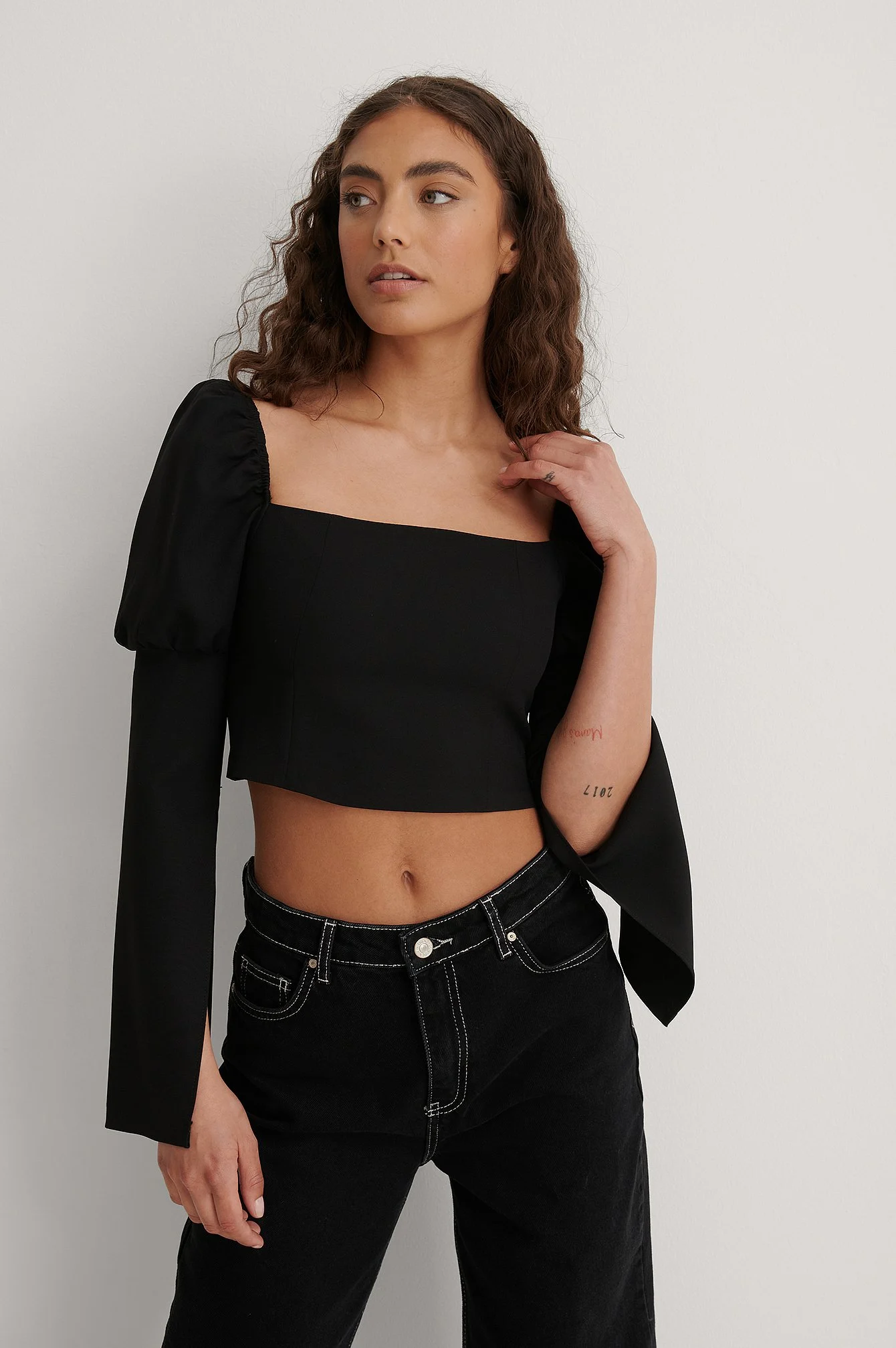 Bluse Mit Ärmeldetail