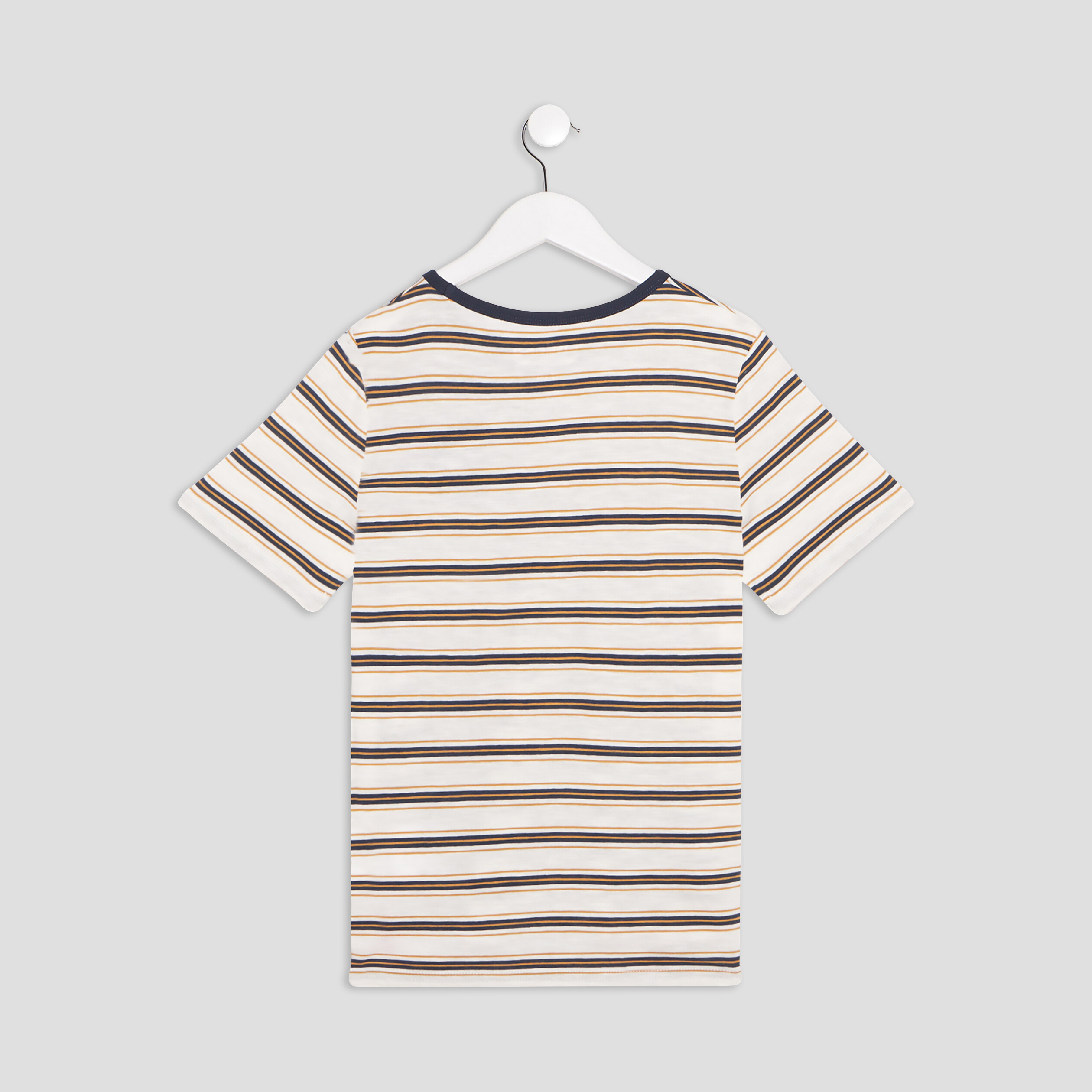 T-shirt manches courtes Creeks ivoire garçon | La Halle