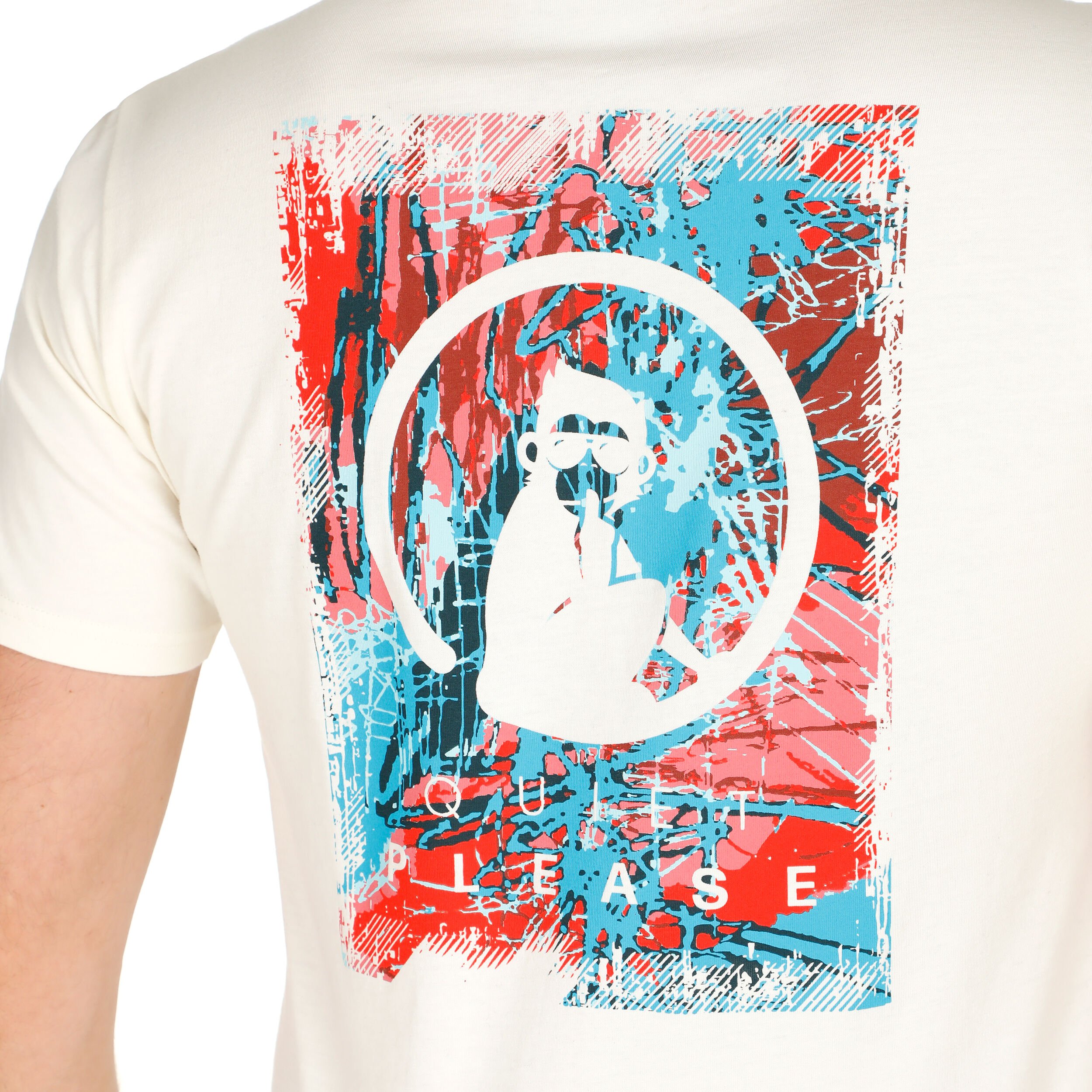 Crossroad Sketchy T-Shirt Herren - Weiß, Mehrfarbig