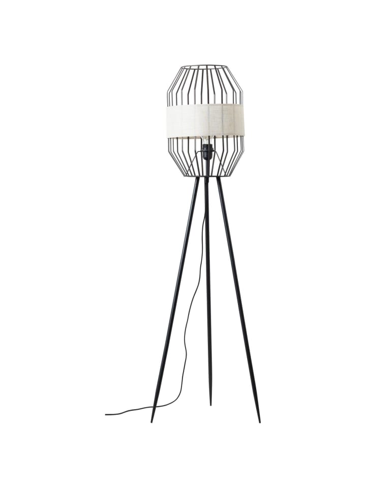 Brilliant Standleuchte, dreibeinig Slope ⌀ 45 cm in schwarz/natur günstig kaufen onesize