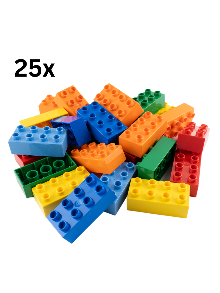 LEGO DUPLO® 2x4 Bausteine Bunt 3011 25x Teile - ab 18 Monaten in multicolored günstig kaufen Anzahl: 25 Stück