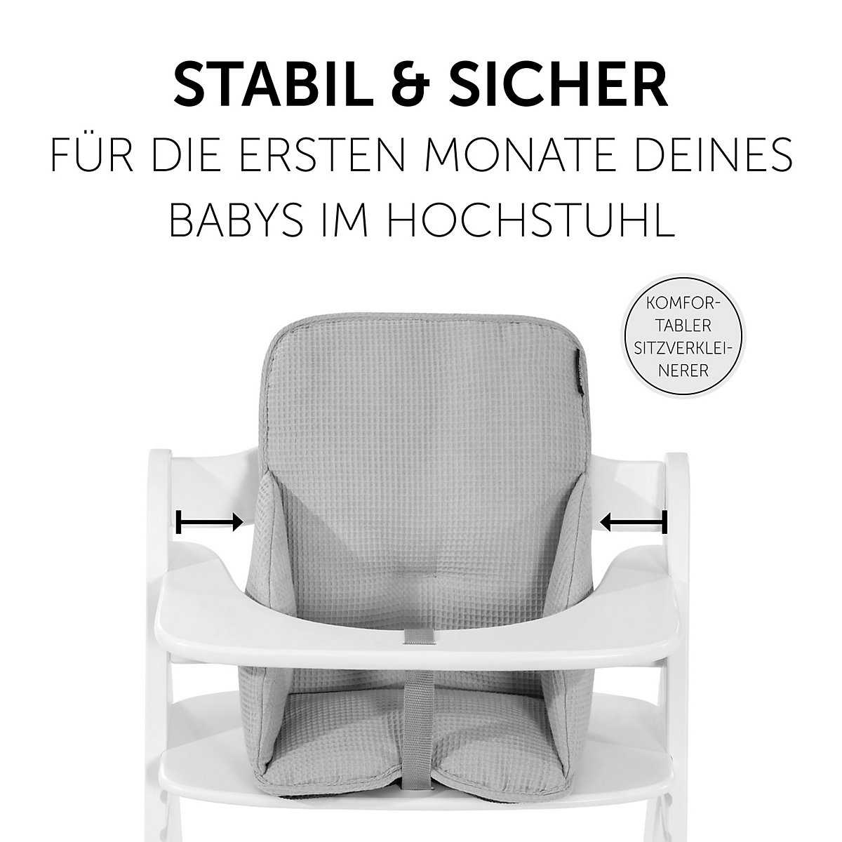 Sitzverkleinerer Alpha Cosy Select, Waffle Pique Grey