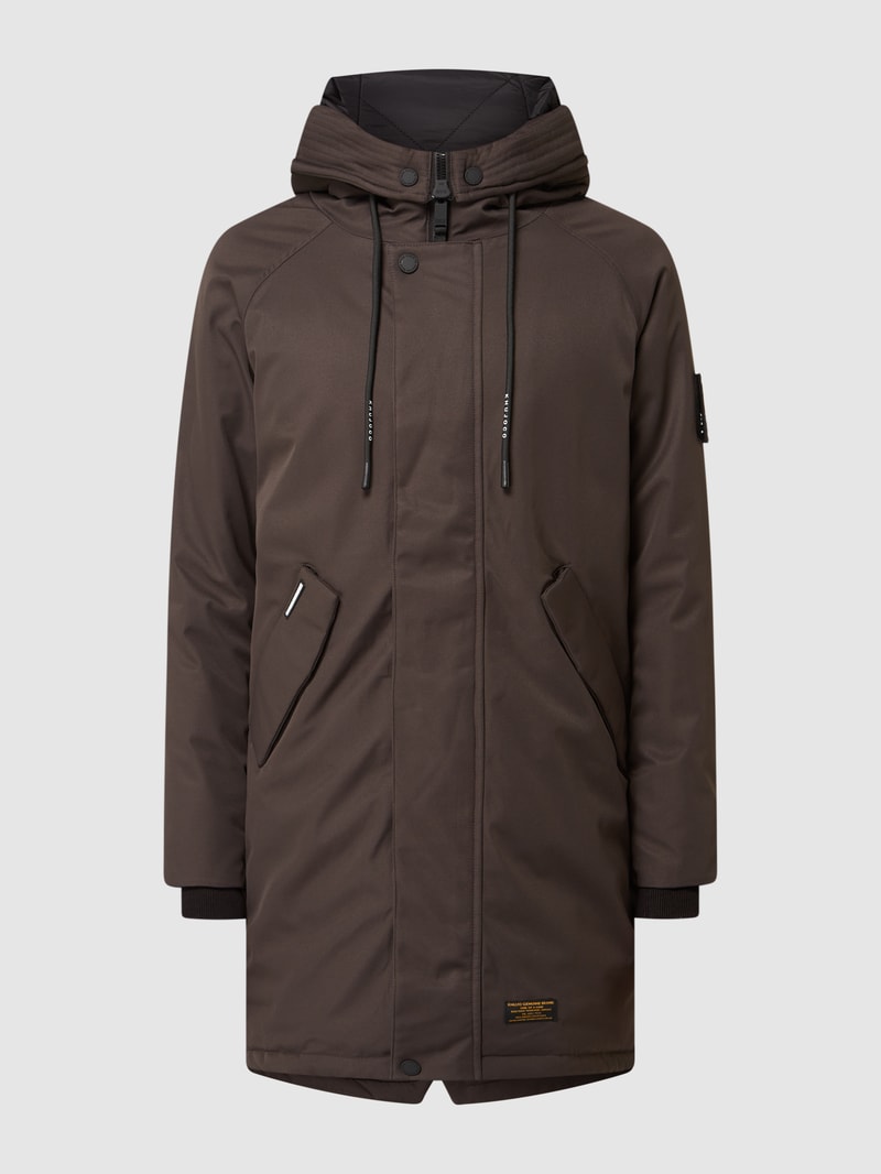 Parka mit Kapuze Modell 'Tuck' in anthrazit