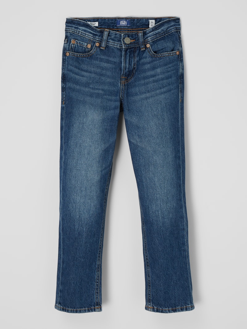 Regular Fit Jeans aus Baumwolle Modell 'Clark' in blau