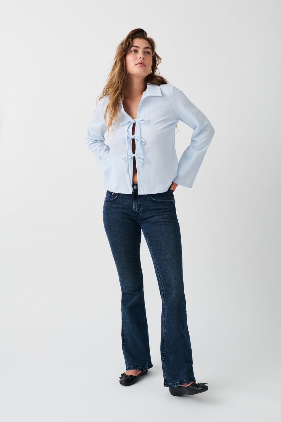 Low waist bootcut jeans