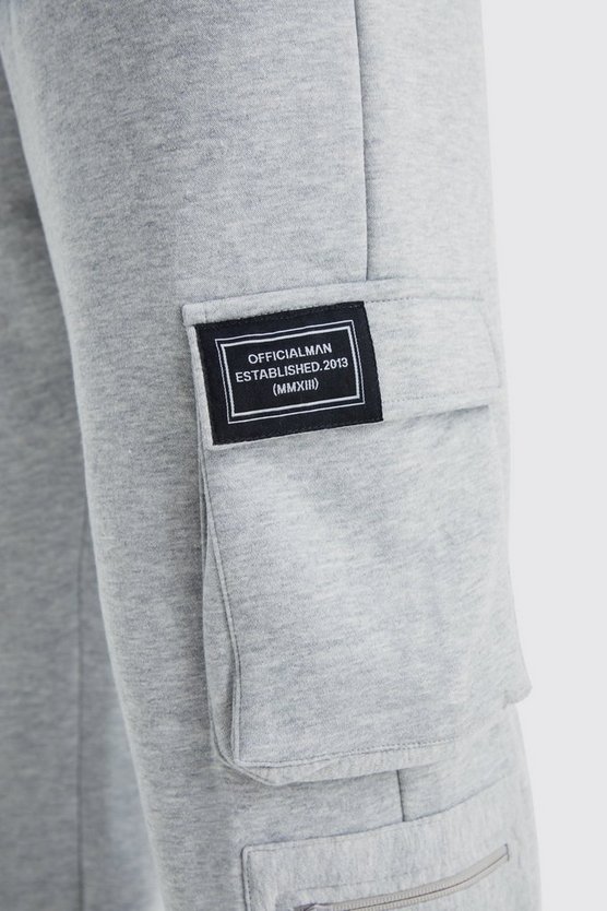Tall Jersey Cargo-Jogginghose mit Reißverschluss-Detail
