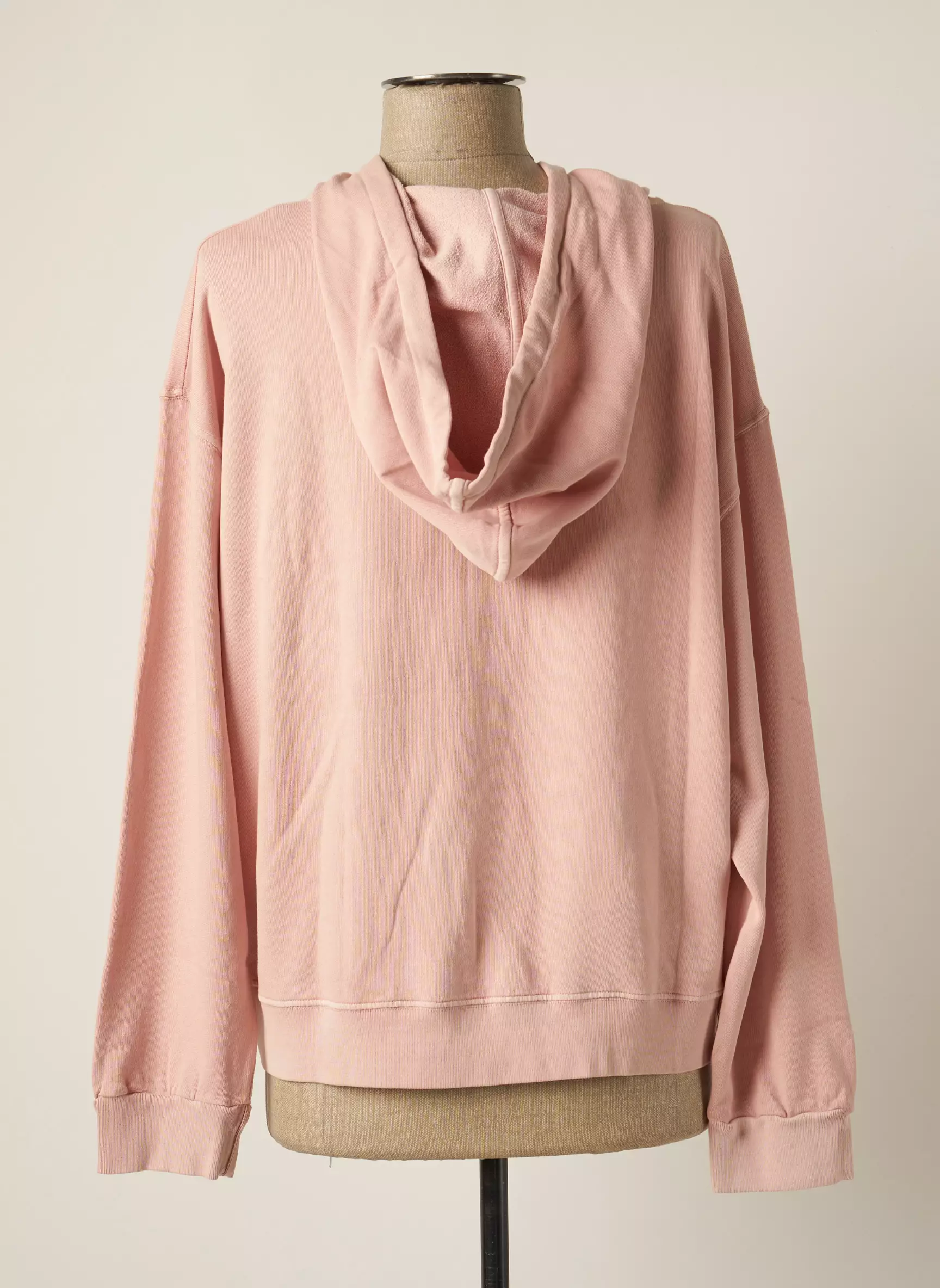 Yerse Sweat Capuche Femme couleur rose