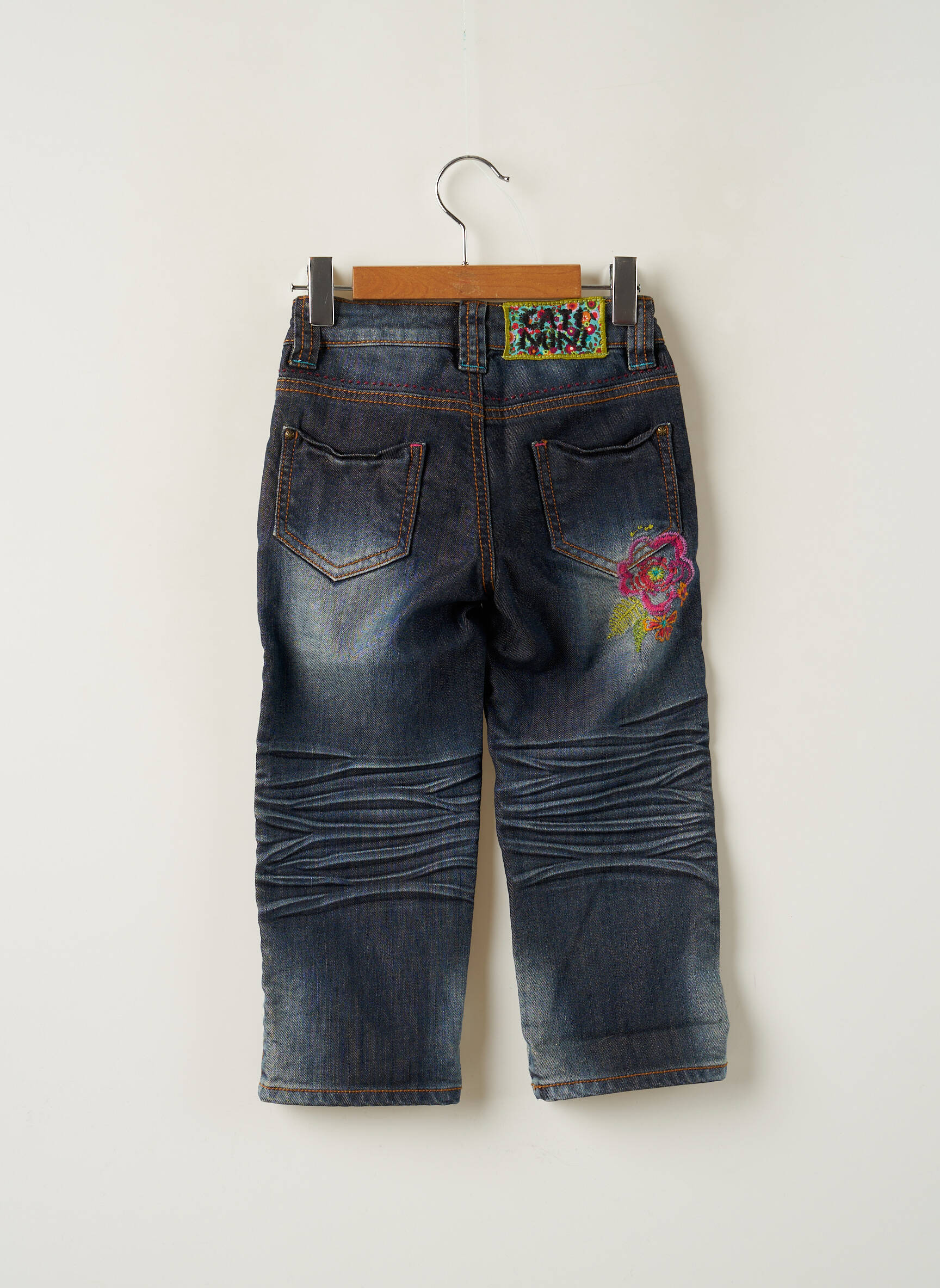 Catimini Jeans Boyfriend Fille couleur bleu
