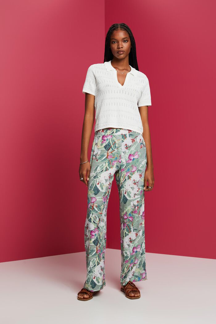 Pants woven
